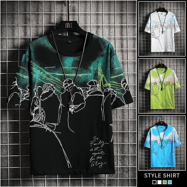 men's t-shirts 2021 cotton sleeve t-shirt short hip hop breathable fashion casual brand summer, White;black
men's t-shirts 2021 cotton sleeve t-shirt short hip hop breathable fashion casual brand summer, White;black