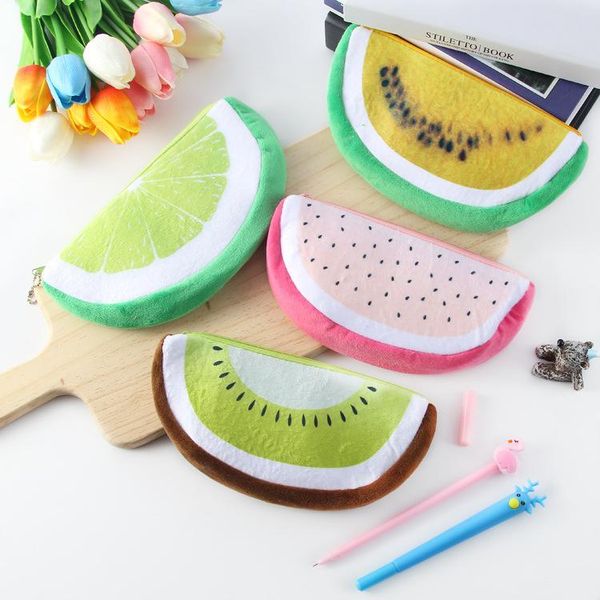 pencil bags creative cute fruit plush stationery case portable makeup storage bag pouch children's day gifts wholesale
pencil bags creative cute fruit plush stationery case portable makeup storage bag pouch children's day gifts wholesale