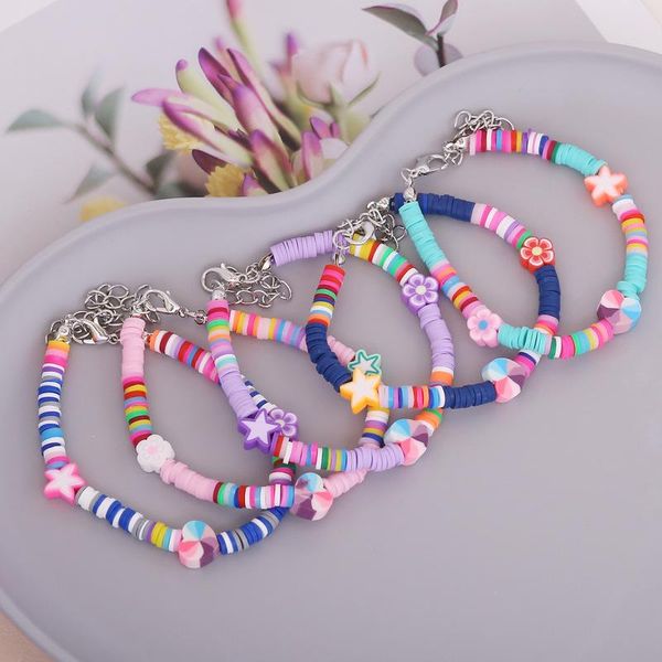 charm bracelets korean clay soft pottery stars flower geometric bracelet for women girls random color strand handmade boho hand jewelry, Golden;silver
charm bracelets korean clay soft pottery stars flower geometric bracelet for women girls random color strand handmade boho hand jewelry, Golden;silver