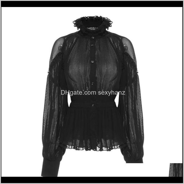 & clothing apparel drop delivery 2021 johnature spring ruffles collar lantren sleeve womens and blouses fashion loose pleat female shirt, White
& clothing apparel drop delivery 2021 johnature spring ruffles collar lantren sleeve womens and blouses fashion loose pleat female shirt, White