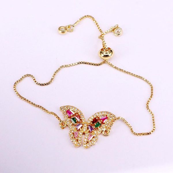 link, chain 3pcs, crystal cz micro pave butterfly jewelry copper fashion charm colorful bracelets, Black
link, chain 3pcs, crystal cz micro pave butterfly jewelry copper fashion charm colorful bracelets, Black