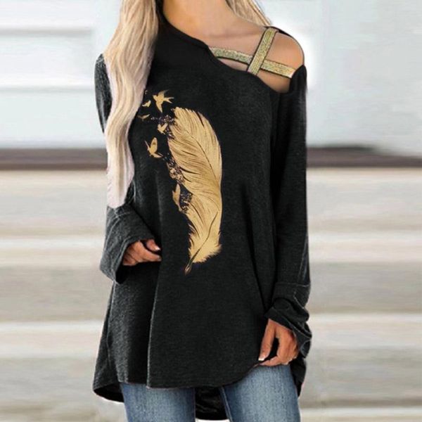 women's blouses & shirts 2021 hollow out ladies blouse shirt women casual skew collor long sleeve elegant feather print loose blus, White
women's blouses & shirts 2021 hollow out ladies blouse shirt women casual skew collor long sleeve elegant feather print loose blus, White