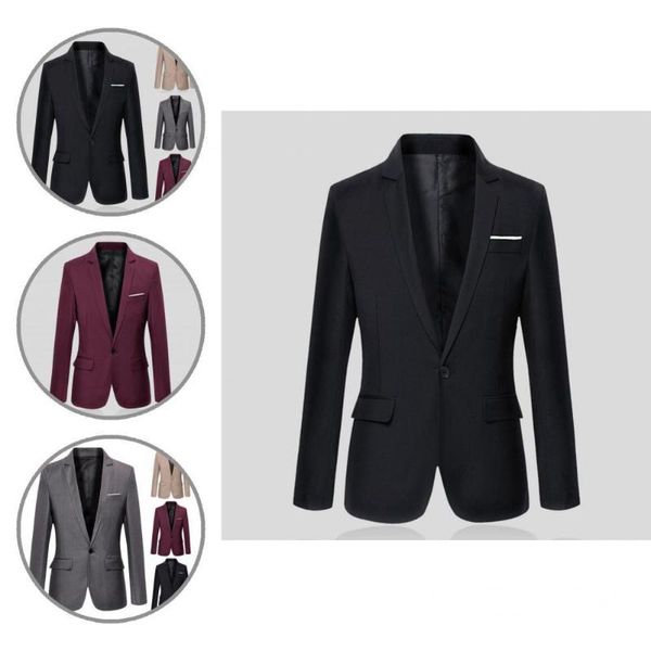 men's suits & blazers suit jacket thick soft texture single button slim business blazer men formal, White;black
men's suits & blazers suit jacket thick soft texture single button slim business blazer men formal, White;black