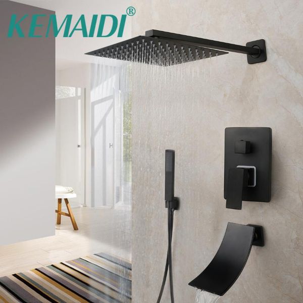 matte black bathtub shower faucet rainfall tub led bathroom rain square head waterfall mixer set sets
matte black bathtub shower faucet rainfall tub led bathroom rain square head waterfall mixer set sets