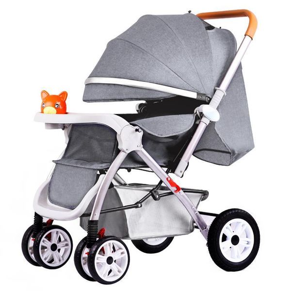 strollers# high-view baby stroller can sit recline light-weight folding umbrella car four-wheel -absorbing 
strollers# high-view baby stroller can sit recline light-weight folding umbrella car four-wheel -absorbing