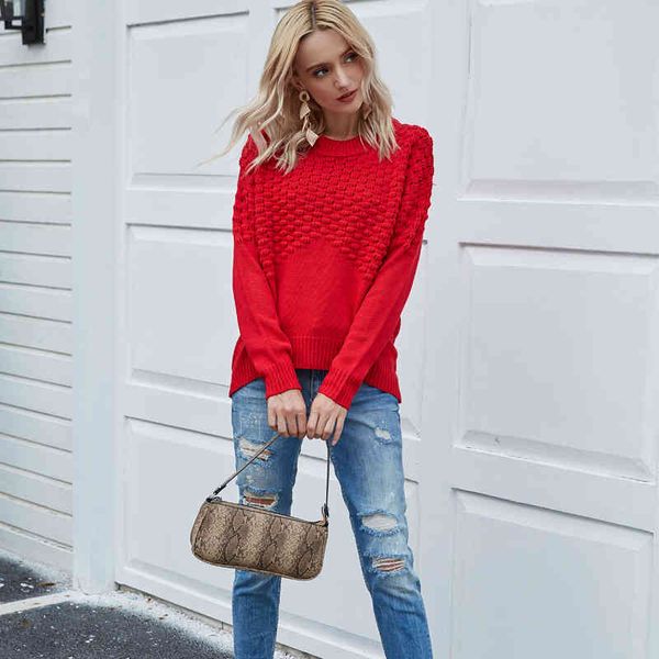 women casual hollow out knitted sweater o-neck office lady winter autumn warm jumper sweater solid color pullovers women sweater 210412, White;black
women casual hollow out knitted sweater o-neck office lady winter autumn warm jumper sweater solid color pullovers women sweater 210412, White;black