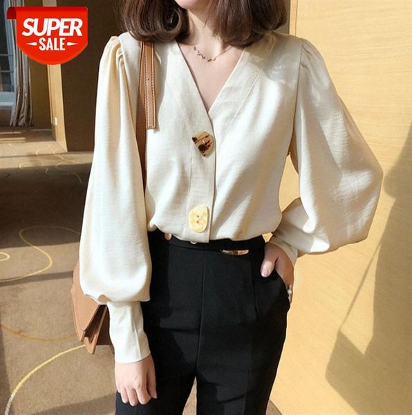 korean style women's shirt collar fashion light mature lantern sleeve women professional long-sleeved #fb9t, Black;gray
korean style women's shirt collar fashion light mature lantern sleeve women professional long-sleeved #fb9t, Black;gray