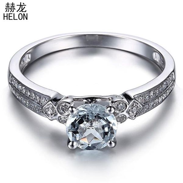 cluster rings helon solid 10k white gold flawless 6mm round genuine natural aquamarine & diamond engagement wedding trendy fine jewelry ring, Golden;silver
cluster rings helon solid 10k white gold flawless 6mm round genuine natural aquamarine & diamond engagement wedding trendy fine jewelry ring, Golden;silver