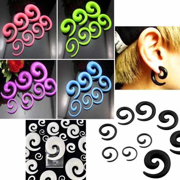 12pcs/lot acrylic snail spiral earrings body jewelry taper ear plug expander stretchers gauges piercing stretching kit 2mm-20mm, Slivery;golden
12pcs/lot acrylic snail spiral earrings body jewelry taper ear plug expander stretchers gauges piercing stretching kit 2mm-20mm, Slivery;golden