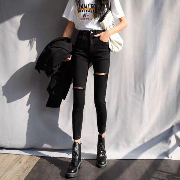 women's jeans 2021 women ripped fashion ladies summer high heels sandals female denim pants, Blue
women's jeans 2021 women ripped fashion ladies summer high heels sandals female denim pants, Blue