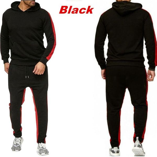 jogging clothing men's sets hoodie+pants pieces homme 2021 autumn winter casual tracksuit male sportswear gym brand sweat suit, Black;red
jogging clothing men's sets hoodie+pants pieces homme 2021 autumn winter casual tracksuit male sportswear gym brand sweat suit, Black;red