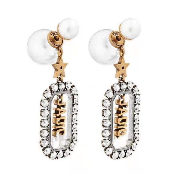 70% off outlet online family pearl letter women's geometric earrings and earrings, Golden
70% off outlet online family pearl letter women's geometric earrings and earrings, Golden