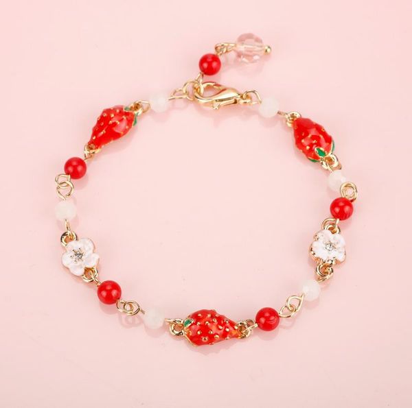 fashion jewelry strawberry fruit charms bracelets bangle simple sweet lovely heart pearl bracelet christmas gift for girl women link, chain, Black
fashion jewelry strawberry fruit charms bracelets bangle simple sweet lovely heart pearl bracelet christmas gift for girl women link, chain, Black