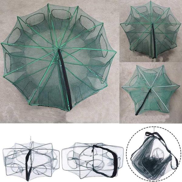strengthened 6-10 holes automatic fishing net shrimp cage nylon foldable fish trap cast folding network accessories
strengthened 6-10 holes automatic fishing net shrimp cage nylon foldable fish trap cast folding network accessories