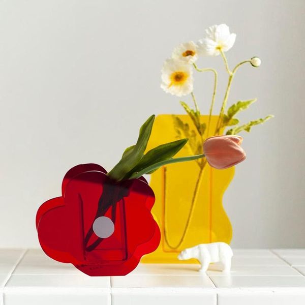 rainbow color acrylic vases floral container decoration shop design wedding party home office
rainbow color acrylic vases floral container decoration shop design wedding party home office