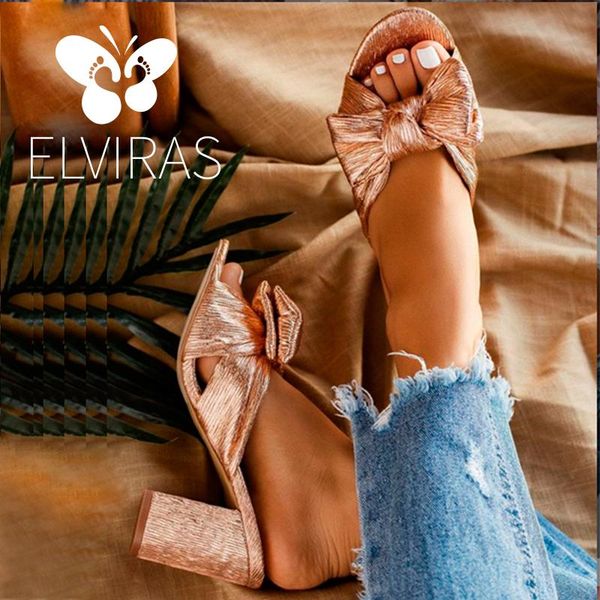 dress shoes elviras summer woman sandals gold open toe sandal bow-knot womens high heels square heeled pumps ladies, Black
dress shoes elviras summer woman sandals gold open toe sandal bow-knot womens high heels square heeled pumps ladies, Black