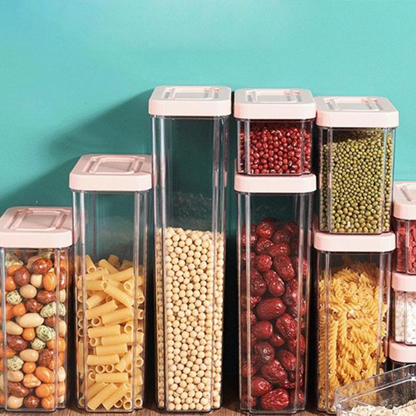 storage bottles & jars pet food container multigrain tank with lid plastic sealed can dried fruit tea jar kitchen stackable transparent
storage bottles & jars pet food container multigrain tank with lid plastic sealed can dried fruit tea jar kitchen stackable transparent