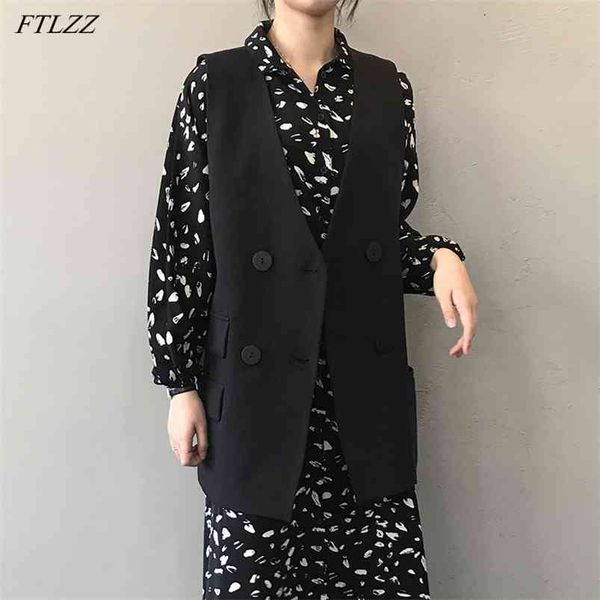 women arrival solid casual vest v-neck double breasted office ladies simplicity sleeveless suit jacket 210430, Black;white
women arrival solid casual vest v-neck double breasted office ladies simplicity sleeveless suit jacket 210430, Black;white
