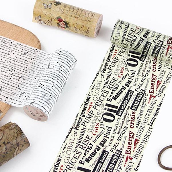 gift wrap 10cm*5m retro english spaper washi tape vintage wide masking decor sticker scrapbooking diary stationery diy craft
gift wrap 10cm*5m retro english spaper washi tape vintage wide masking decor sticker scrapbooking diary stationery diy craft