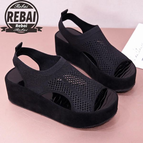 sandals women platform summer female shoes light weight high heels wedges woman fashion casual fish mouth, Black
sandals women platform summer female shoes light weight high heels wedges woman fashion casual fish mouth, Black