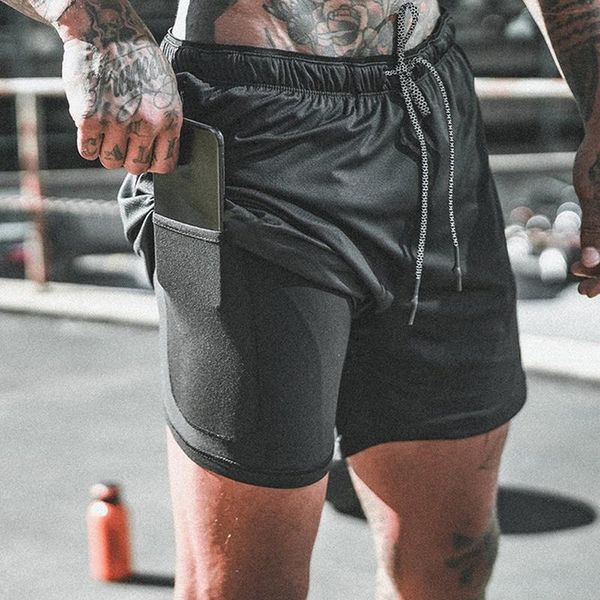 men 2 in 1 running shorts jogging gym fitness training quick dry beach short pants male summer sports workout bottoms clothing men's, White;black
men 2 in 1 running shorts jogging gym fitness training quick dry beach short pants male summer sports workout bottoms clothing men's, White;black
