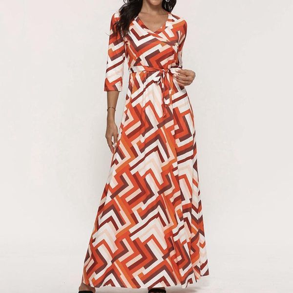 dress women summer cross v-neck three quarter sleeve geometric print bandage long boho casual dresses for 2021 women's swimwear, White;black
dress women summer cross v-neck three quarter sleeve geometric print bandage long boho casual dresses for 2021 women's swimwear, White;black
