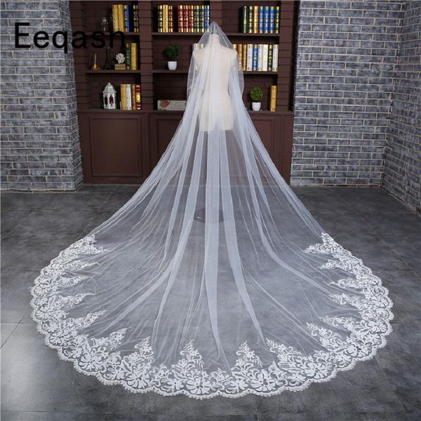 bridal veils 3m one layer wedding veil long lace applique cathedral with comb 2021 women tulle accesorios de novia, Black
bridal veils 3m one layer wedding veil long lace applique cathedral with comb 2021 women tulle accesorios de novia, Black