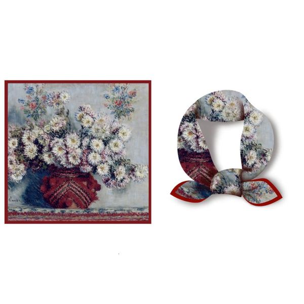 scarves silk scarf square feverfew women shawl lady small hair tie neck kerchief bandana foulard present gift, Blue;gray
scarves silk scarf square feverfew women shawl lady small hair tie neck kerchief bandana foulard present gift, Blue;gray