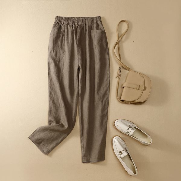 women's pants & capris 2021 summer arts style women loose casual elastic waist harem double pocket cotton linen solid ankle-length v318, Black;white
women's pants & capris 2021 summer arts style women loose casual elastic waist harem double pocket cotton linen solid ankle-length v318, Black;white