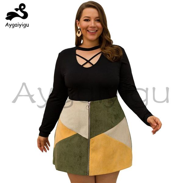 skirts aygaiyigu plus size women large big ladies fashion geometric patchwork contract color high waist ol clothing, Black
skirts aygaiyigu plus size women large big ladies fashion geometric patchwork contract color high waist ol clothing, Black