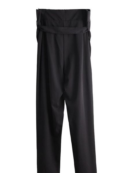 men's pants spring and autumn belt casual urban youth classic dark loose large size, Black
men's pants spring and autumn belt casual urban youth classic dark loose large size, Black
