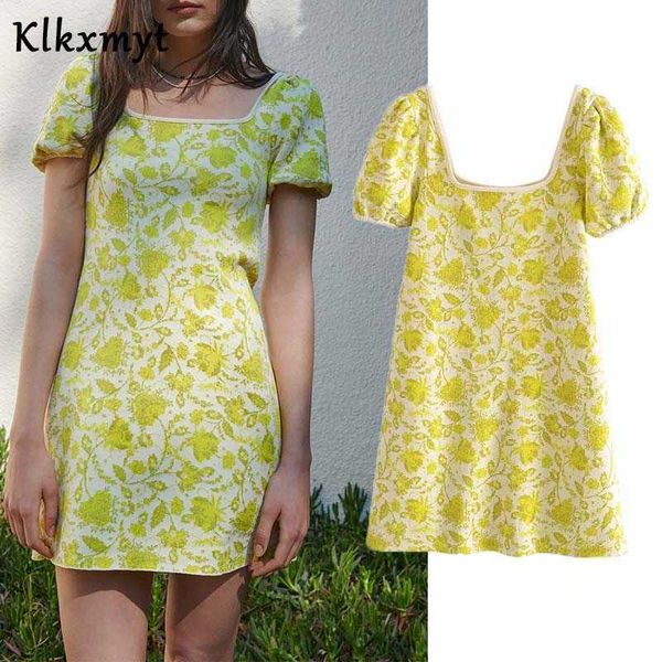 klkxmyt za dress women summer fashion jacquard knit mini woman casual square collar female party es vestido 210527, Black;gray
klkxmyt za dress women summer fashion jacquard knit mini woman casual square collar female party es vestido 210527, Black;gray