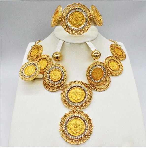 earrings & necklace arab women's jewelry for african beading fashion coin bracelet set wedding gift, Silver
earrings & necklace arab women's jewelry for african beading fashion coin bracelet set wedding gift, Silver
