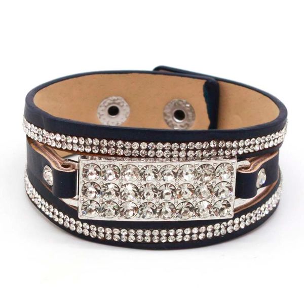 tennis fashion simple crystal leather bracelets for women classic metal charms multilayer wrap bangles costume jewellery gift, Golden;silver
tennis fashion simple crystal leather bracelets for women classic metal charms multilayer wrap bangles costume jewellery gift, Golden;silver