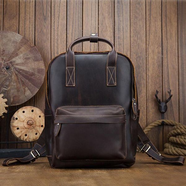 handmade cowhide backpack men's business casual handbag japanese and korean trendy leather large-capacity travel
handmade cowhide backpack men's business casual handbag japanese and korean trendy leather large-capacity travel