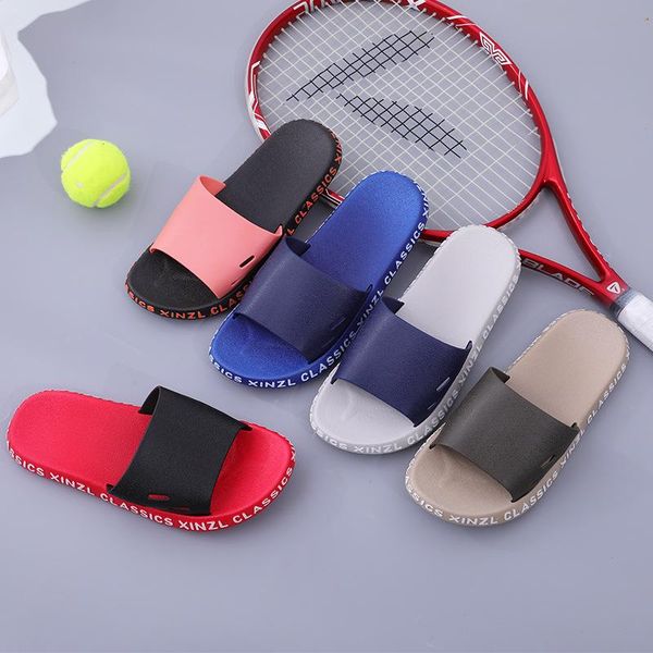 slippers men's bath non-slip bathroom drag couple indoor home contrasting color beach flip flops women shoes, Black
slippers men's bath non-slip bathroom drag couple indoor home contrasting color beach flip flops women shoes, Black