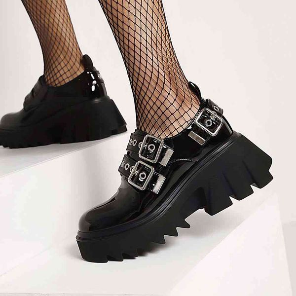 sandals brand punk gothic platform for spring buckle chunky heels trendy round toe women pumps leisure shoes, Black
sandals brand punk gothic platform for spring buckle chunky heels trendy round toe women pumps leisure shoes, Black