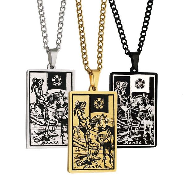 pendant necklaces retro akana tarot necklace for men hip hop skull death scorpio stainless steel jewelry party gift, Silver
pendant necklaces retro akana tarot necklace for men hip hop skull death scorpio stainless steel jewelry party gift, Silver