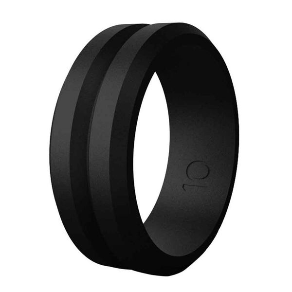 wedding rings elegant silicone rubber bands brushed beveled edges ring for men, Slivery;golden
wedding rings elegant silicone rubber bands brushed beveled edges ring for men, Slivery;golden
