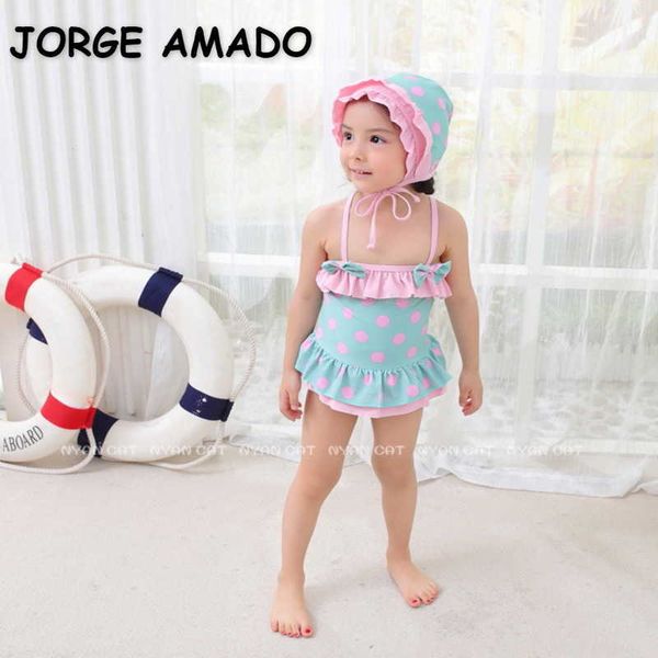 wholesale summer girls 3 piece sets swimsuits green pink dots bow swimwear spring small fresh sling swim wear e1018 210610, Blue
wholesale summer girls 3 piece sets swimsuits green pink dots bow swimwear spring small fresh sling swim wear e1018 210610, Blue
