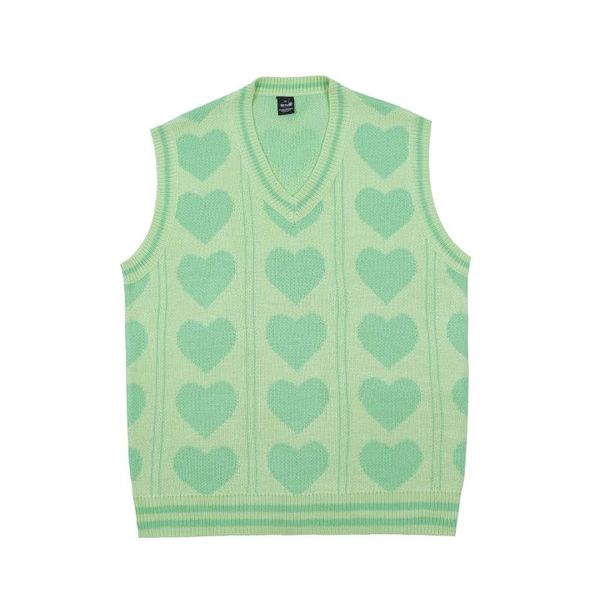 men's vests 2021 autumn and winter fun full of love knitted vest layered outer sweater ins tide, Black;white
men's vests 2021 autumn and winter fun full of love knitted vest layered outer sweater ins tide, Black;white