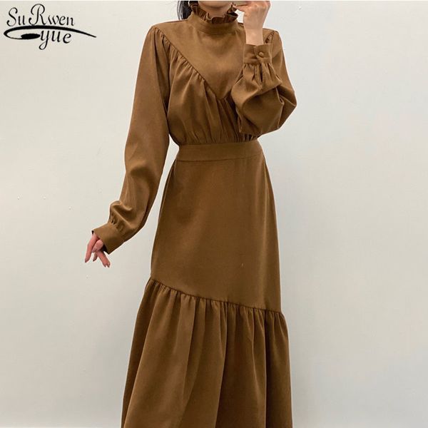 korea irregular ruffled waist straps women dress long sleeve high pleated vestido female 12802 210427, Black;gray
korea irregular ruffled waist straps women dress long sleeve high pleated vestido female 12802 210427, Black;gray