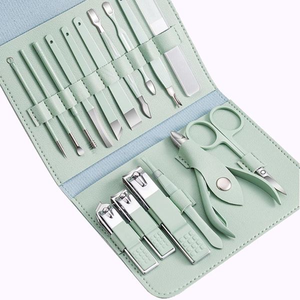 nail art kits 16pcs manicure set with pu leather case clippers kit pedicure care tools scissors trimmer
nail art kits 16pcs manicure set with pu leather case clippers kit pedicure care tools scissors trimmer