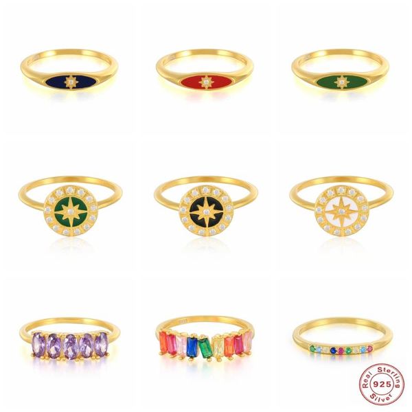 100% s925 sterling silver rings colorful zircon wedding ring for lovers' couples crystal anillo plata 925 charming jewerly gift cluster, Golden;silver
100% s925 sterling silver rings colorful zircon wedding ring for lovers' couples crystal anillo plata 925 charming jewerly gift cluster, Golden;silver