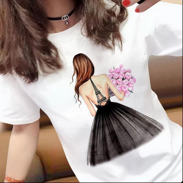 women harajuku pretty lady images printed t shirts casual slim white shirt short sleeve fashion streetwear
women harajuku pretty lady images printed t shirts casual slim white shirt short sleeve fashion streetwear