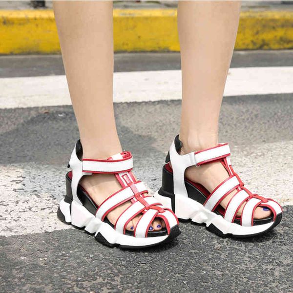 sandals casual sports shoes cowhide color matching wedge heel platform inner heightening hollow cut out sandals1 zo61, Black
sandals casual sports shoes cowhide color matching wedge heel platform inner heightening hollow cut out sandals1 zo61, Black