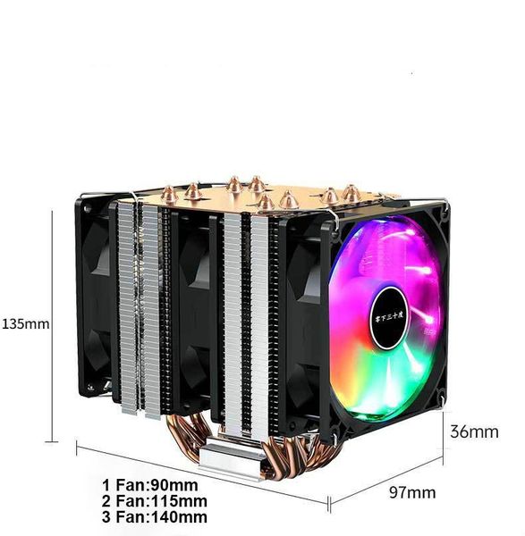 fans & coolings 6heat-pipes rgb cpu cooler 4pin pwmradiator cooling 3 for am2/am3/am4 lga 1150 1155 1366 1156 2011 x79 x99 motherboard
fans & coolings 6heat-pipes rgb cpu cooler 4pin pwmradiator cooling 3 for am2/am3/am4 lga 1150 1155 1366 1156 2011 x79 x99 motherboard