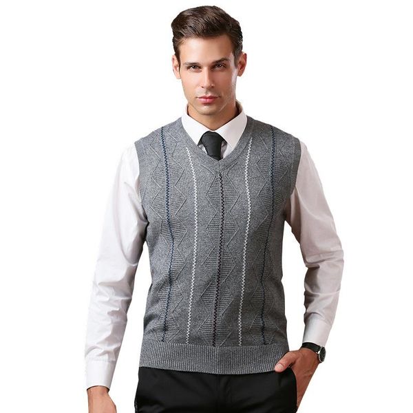 man cashmere vest 2021 autumn fashion striped wool sleeveless sweater pullover slim jumper female knitwear men's vests, Black;white
man cashmere vest 2021 autumn fashion striped wool sleeveless sweater pullover slim jumper female knitwear men's vests, Black;white