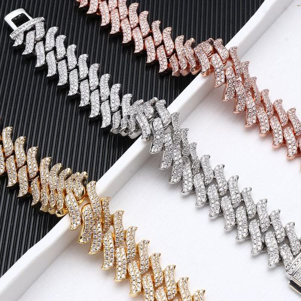 link, chain 2021 luxury bracelets for men 20mm cuban link bracelet jewelry full rhinestone trendy necklace hiphop, Black
link, chain 2021 luxury bracelets for men 20mm cuban link bracelet jewelry full rhinestone trendy necklace hiphop, Black