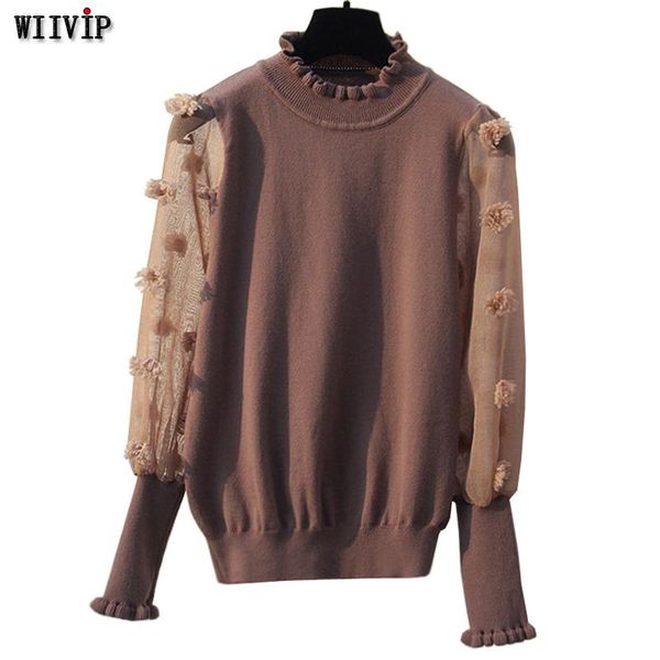 women's sweaters ruffled collar knitted women sweater spring autumn nice elegant fashion flowers sleeves solid pullover femme pull929, White;black
women's sweaters ruffled collar knitted women sweater spring autumn nice elegant fashion flowers sleeves solid pullover femme pull929, White;black